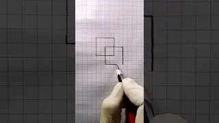 How to draw 3d cube. #art #artshorts #trending #drawinglessons #3ddrawing
