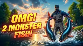 Underground Hunter | OMG! Unbelievable Catch of Two Monster Fish by the River (fish hunter)