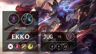 Ekko Jungle vs Vi - KR Master Patch 9.16