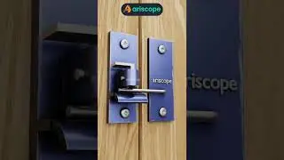 #ariscope Secure Swing-Latch with Locking Metal Rod and Click Sound!