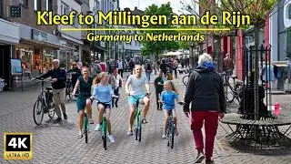 Virtual Cycling Ride from Kleef Germany to Millingen aan de Rijn, Netherlands 4K