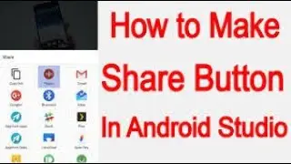 How to activate “Share” button in android app?  December 20, 2018 || Android Tutorial
