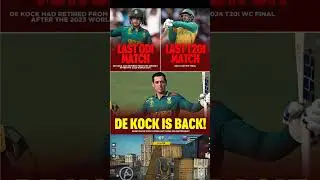 🚨QUINTON DE KOCK IS BACK🚨#klrahul#ipl#cricket#viratkohli#shorts#southafrica#cricketlover