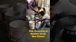 Drumming on Bourbon Street #shorts #neworleans #bourbonstreet
