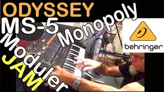 Electronic live jam Behringer Odyssey MS-5 Monopoly System 15 +1004 2500 2600 VCO 1027 172 Phase