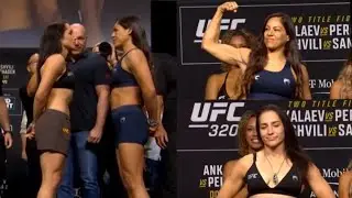 UFC 320 Veronica Hardy Vs Brogan Walker Full Weigh-in An Face-off [Ankalaev Vs Pereira]