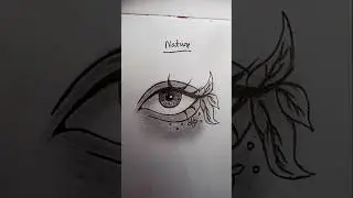 #easy way to draw nature eye #drawing #art #shorts