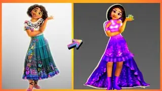 Mirabel Madrigal New Transformation- Cartoon Glowup Art- Disney Characters