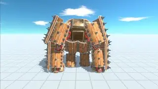 10 SPIKE ARMOR GOLEM vs 200 ARCHER : Animal Revolt Battle Simulator