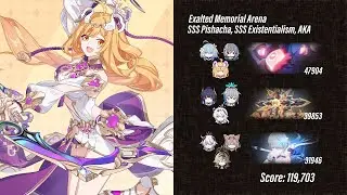 EX Memorial Arena - SSS Pishacha , SSS Existentialism, Argent Knight: Artemis (119,703 Points)