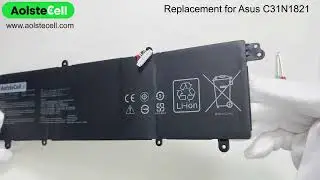 Replacement battery for Asus C31N1821 11.55V 50Wh 3 cells
