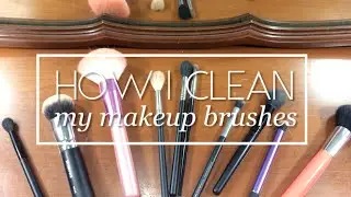 How I Clean my Makeup Brushes using Swirl and Sparkle // Corinth Suarez