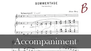 Sommertage - A. Berg (Accompaniment) Ver. B