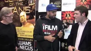 ALFIE WARREN & ROBERT 'BOBBY' WARREN TALKS DANNY WILLIAMS v DOMINIC NEGUS / iFILM LONDON