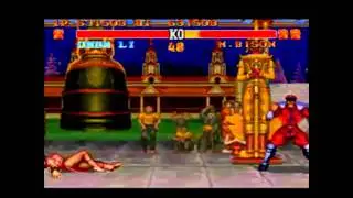 Let's Play Street Fighter 2 Turbo part 6 Beating M.Bison