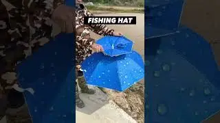 How the Double Layer Design Blocks Heat & Rain ( 245 ) ▶️ Outdoor Double Layer Fishing Umbrella Hat