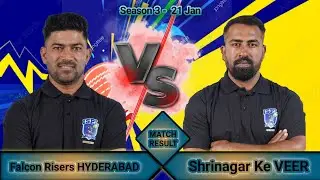 Falcon Risers Hydrabad vs Shrinagar Ke Veer Match | 21 Jan #teniscricket #isplseason3 #ispl2026 