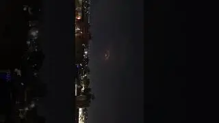 Salida de la luna llena  y J&uacute;piter, luces de Tl&aacute;huac, Ciudad de M&eacute;xico, 3 de enero de 2026