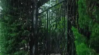 Heavy Rain on Leaves 48 Hours - SLEEP FAST Rain Sounds