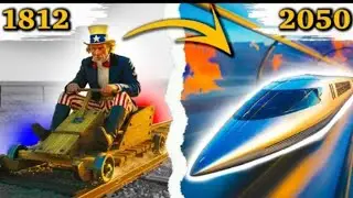 USA TRAINS EVOLUTION ( 1812- 2050) | FROM UNCLE SAM CART TO FUTURE. | (@XpertShort).#travel #train.