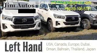 2019 LHD Toyota Hilux Revo 2800 cc 4WD Auto Double Cab Left Hand Drive Thailand Hilux On Sale Cheap