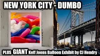 LIVE | GIANT Balloon Art--Keff Joon Dumbo & Vinegar Hill Rainy Brooklyn Tour | #nyc #twins #vlog