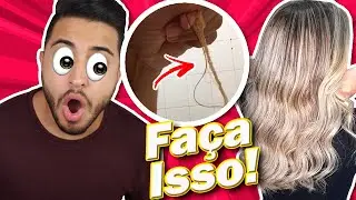 4 Formas INFALÍVEIS de como TRATAR cabelo LOIRO ressecado em CASA [Comprovado]
