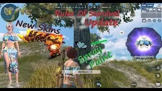 Rules of Survival Update! Spray Paint and New Skins!--Lucky Pull!!