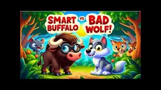 Bad Wolf and the Intelligent Buffalo | Bedtime Stories for Kids in English | Momo Kids
