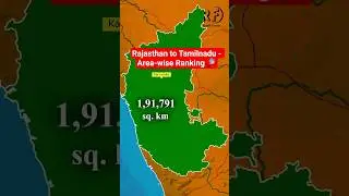 Top 10 Largest States in India by Area 🌍 | 2025 Update #facts @Rohitfacts65