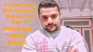 Friday Back And Abs Workout Winter Arc Day 57 😱😱🔥🔥The Fitness Streak is live!