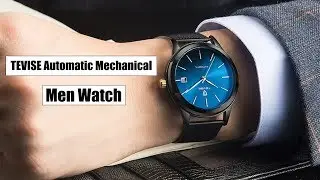 TEVISE Brand Luxury Gold Automatic Mechanical Men Watch