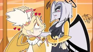 ABEL can't stop KISSING LUTE and being with her  (comic dub) HAZBIN HOTEL.