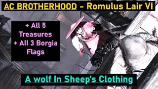 Assassin's Creed Brotherhood - Romulus Lair 6 - A WOLF IN SHEEP'S CLOTHING - 100% SYNC - 4K No HUD