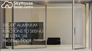 Reaction to seeing the Ultra Tall Pivot Door I Sieger&reg; Aluminium