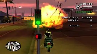 Vigilante With Recruited Pedestrian With An AK47 And No Wanted Level - GTA San Andreas
