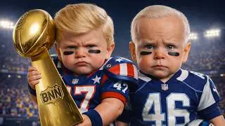 Baby Trump vs Baby Joe Biden Superbowl Edition!