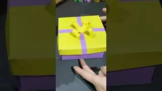 Gift box making with paper / DIY Gifts For Eid || Easy ideas school project ideas