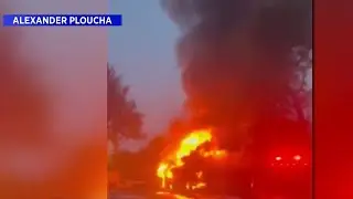 Fire guts home hours after Houston family gets power back after Beryl