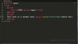 HTML span Tag