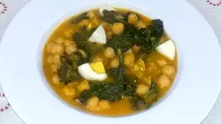 Potaje de Garbanzos con Espinacas
