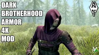 Xbox Skyrim SE: DARK BROTHERHOOD ARMOR 4K Mod Showcase