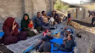 Stone Foundations: Nomads Constructing a Tent Platform 🏗️⛺ | Dovar Nomads