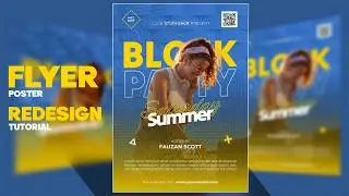 Редизайн клубного флаера в CorelDraw: полное преобразование дизайна