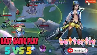 Title: Clash of Titans - Amazing 5v5 Gameplay--- butterfly on fire 🔥🔥