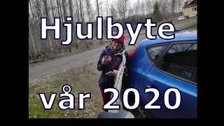 Hjulbyte v&aring;r 2020 (mannens video)