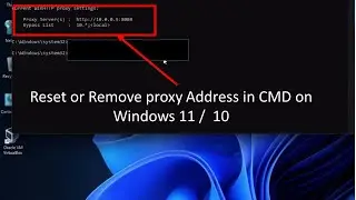How to reset the windows proxy from cmd | how to reset proxy address in windows command prompt