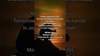 Rest in God&rsquo;s Peace Tonight | Night Prayer