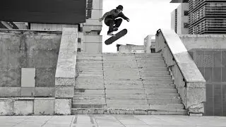 Giant 360 Flip Down 14 Stair!! - Behind the Clips - Sergio Mu&ntilde;oz