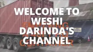 Unloading 40 Foot High Cube Container